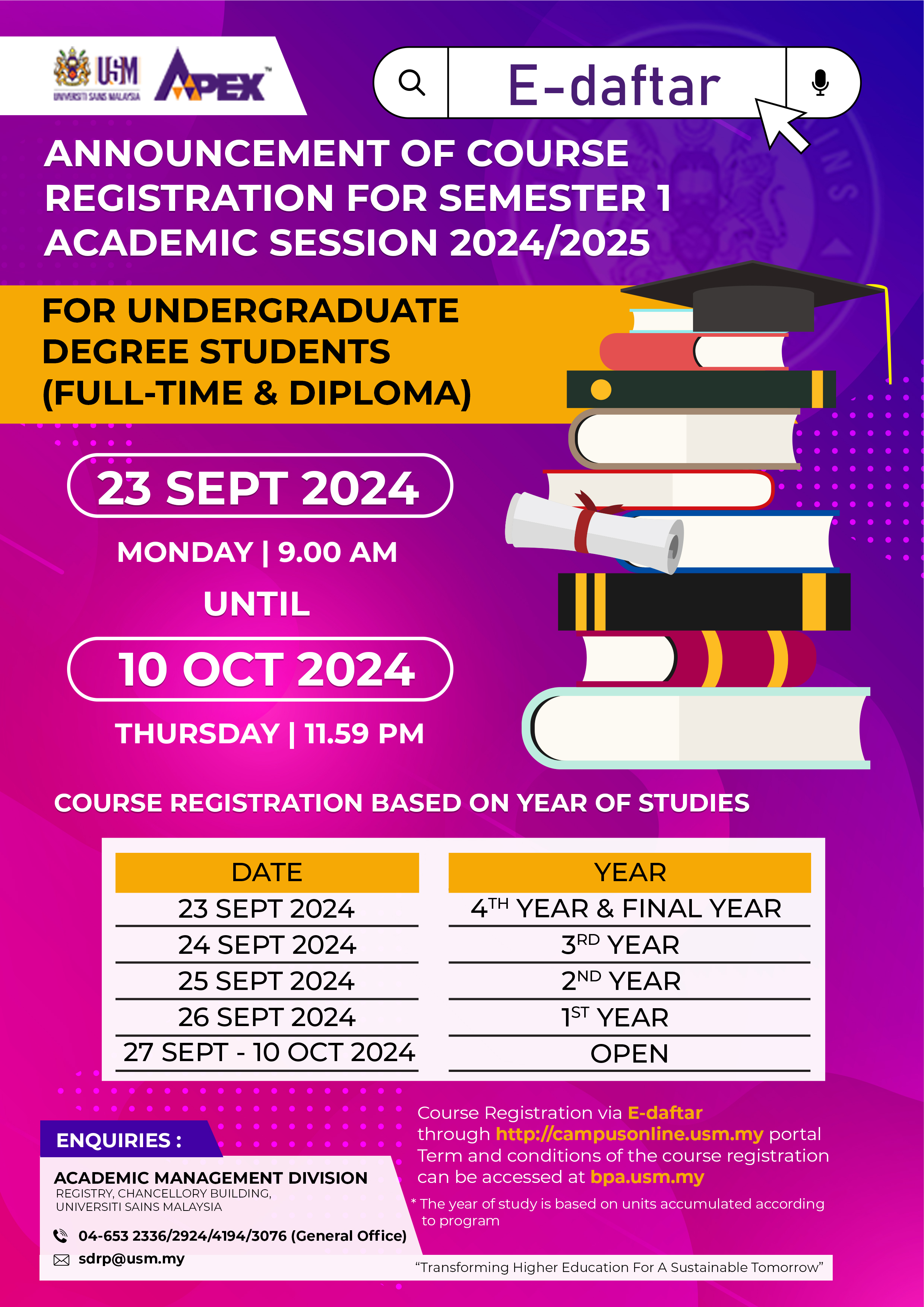 Poster English Version Registration Activity Circular SEM 1 2024.2025