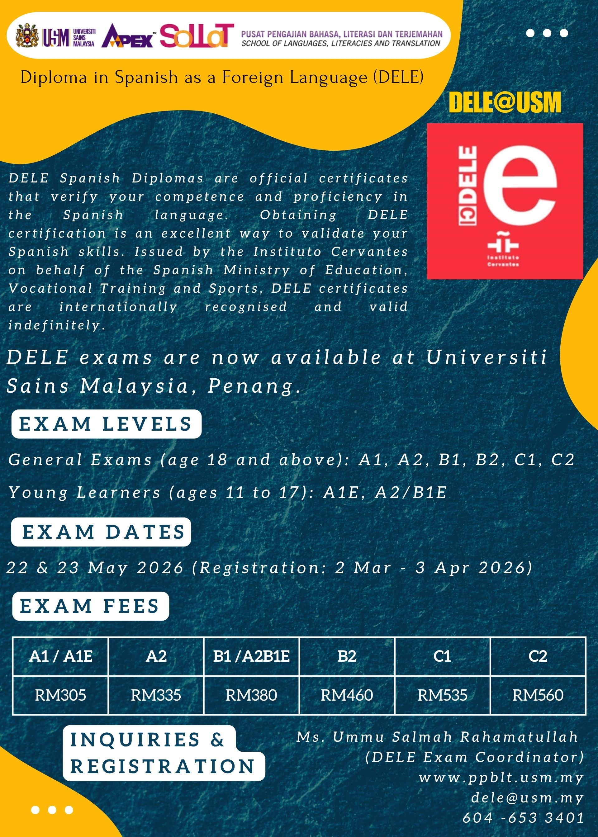 DELE May 2026 Poster