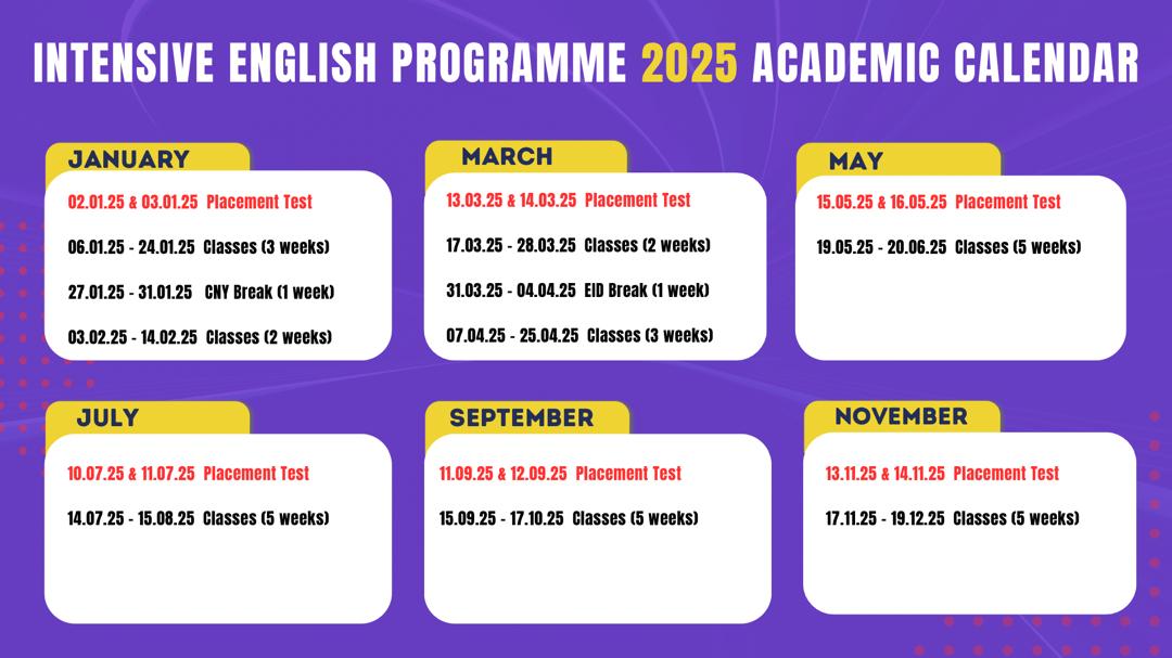 IEP 2025 Academic Calendar