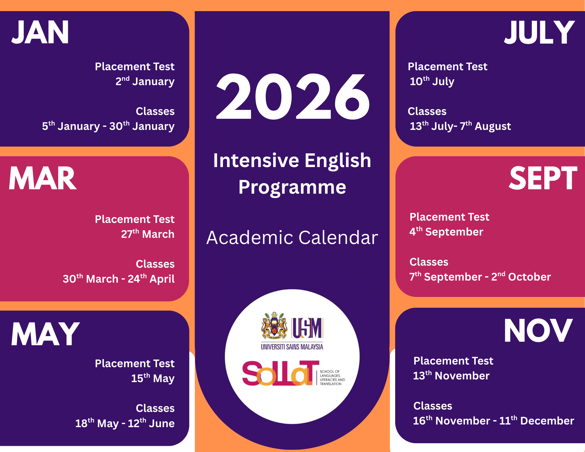 IEP 2026 Academic Calendar